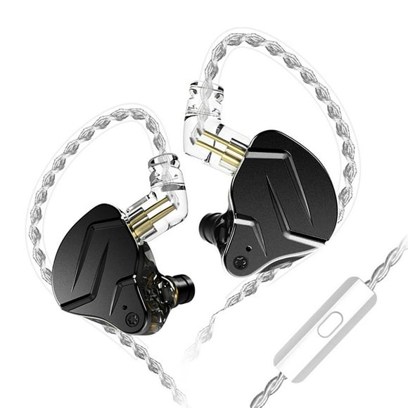 KZ ZSN PRO X In-ear Headphone 1DD+1BA Hybrid Dual Dynamic Driver Earphone with Deep Bass Stereo Sound Ergonomic Comfortable Earbuds with Detachable Cable for 3.5mm Audio Interface Devices (With Mic)