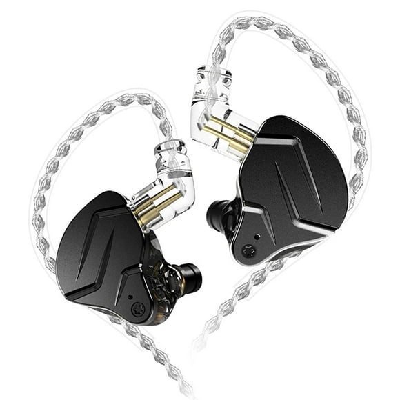 KZ ZSN PRO X Wired Earbuds, in-Ear Monitor Headphones with Dual Driver-Clear Sound and Ergonomic Custom-Fit Earpieces (S/M/L),Gaming Earbuds,3.5mm Jack for Phones Computer Laptops (Black without Mic)