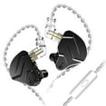 thumbnail image 1 of KZ ZSN PRO X in-Ear Earbud Headphones with Mic Dual Driver 1BA+1DD Hybrid Wired Earbuds Earphones Compatible with Android, iPhone, iPad, Laptops, MP3 and Most 3.5mm Interface (Black with Mic), 1 of 9