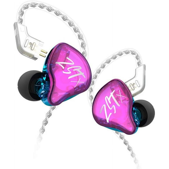 KZ ZST X in Ear Earphone 1BA 1DD Dual Driver Wired Earbuds Headphone HiFi Ergonomic Gaming Earbuds with 2 Pin