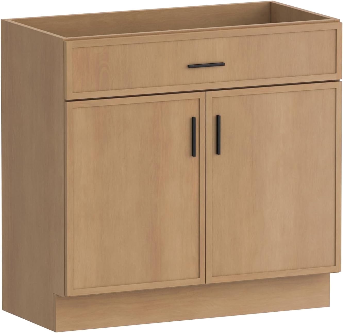 KZElegy 36" Bathroom Vanity Cabinet Freestanding Vanity Storage Cabinet with 2 Soft Closing Doors,Small Edge Style,without Sink