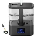 thumbnail image 1 of KZF 4L Top Fill Humidifiers for Bedroom & 60H Runtime - Cool Mist Humidifier, 3 Mist Levels, 8H Timer, Essential Oil Tray, Humidity Display, Quiet for Bedroom, Baby, Plants, Large Room (Black, 4L), 1 of 5