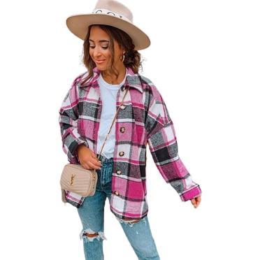 Flannel Shacket Jacket For Women Trendy Casual Plaid Wool Blend Button Down Belted Long Sleeve Shirt Spring Outfits 966493b0 524c 465a A9dd 3bfcdc6dfada.894165ada03ffee079cf04d7ba42bce9