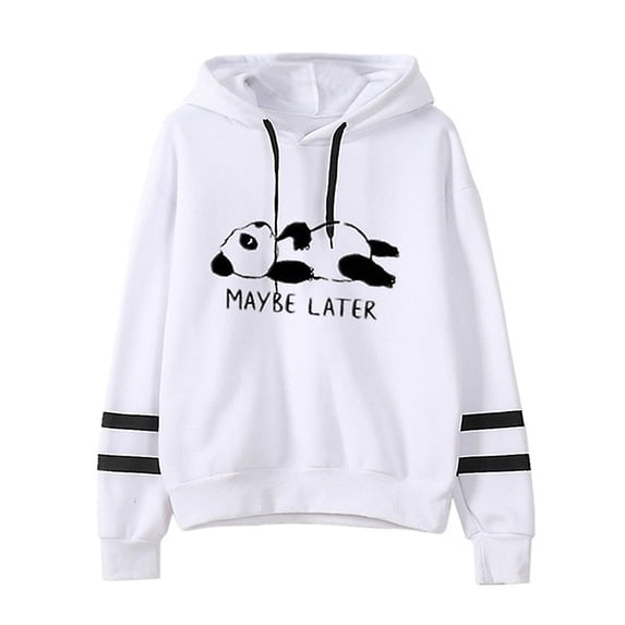 KZKR Women's Drawstring Hoodies Printed Cute Pullovers Long Sleeve Fall Hoodies Loose Casual Sweatshirts