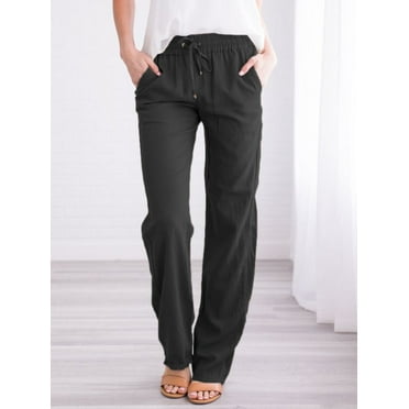 KZKR Womens Joggers Sweatpants, High Waist Trousers Workout Jogger Lounge Pants with Pockets