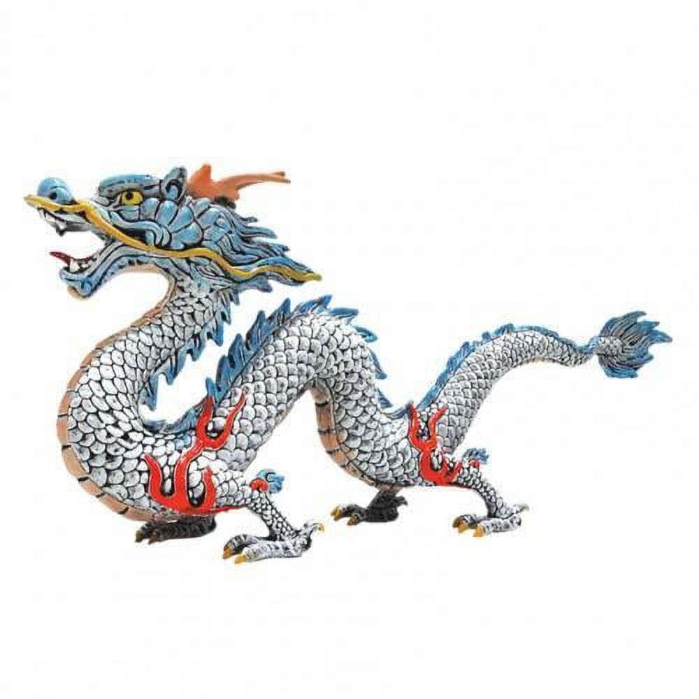 KZLO Chinese Dragon Figure PVC Desktop Ornament Feng Shui Dragon Statue