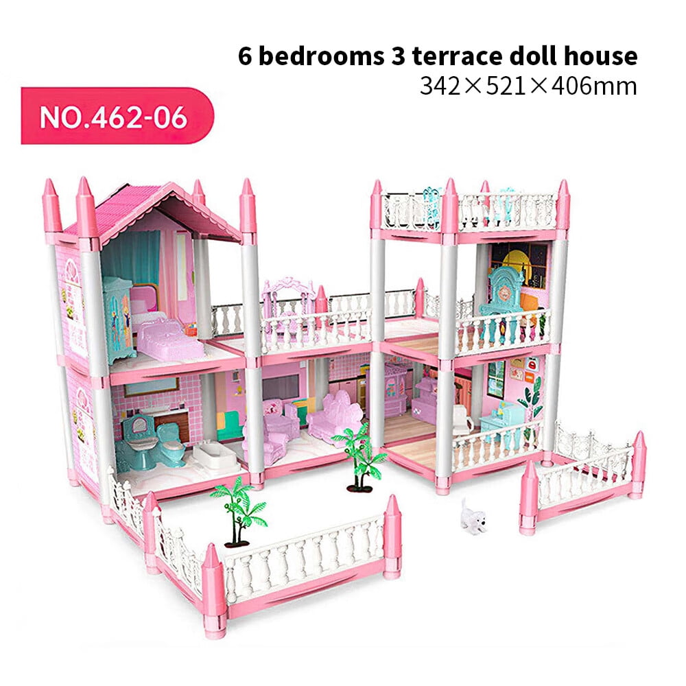 KZLO Kids Doll House for Girls 28 Year Old, Story & Rooms Dollhouse