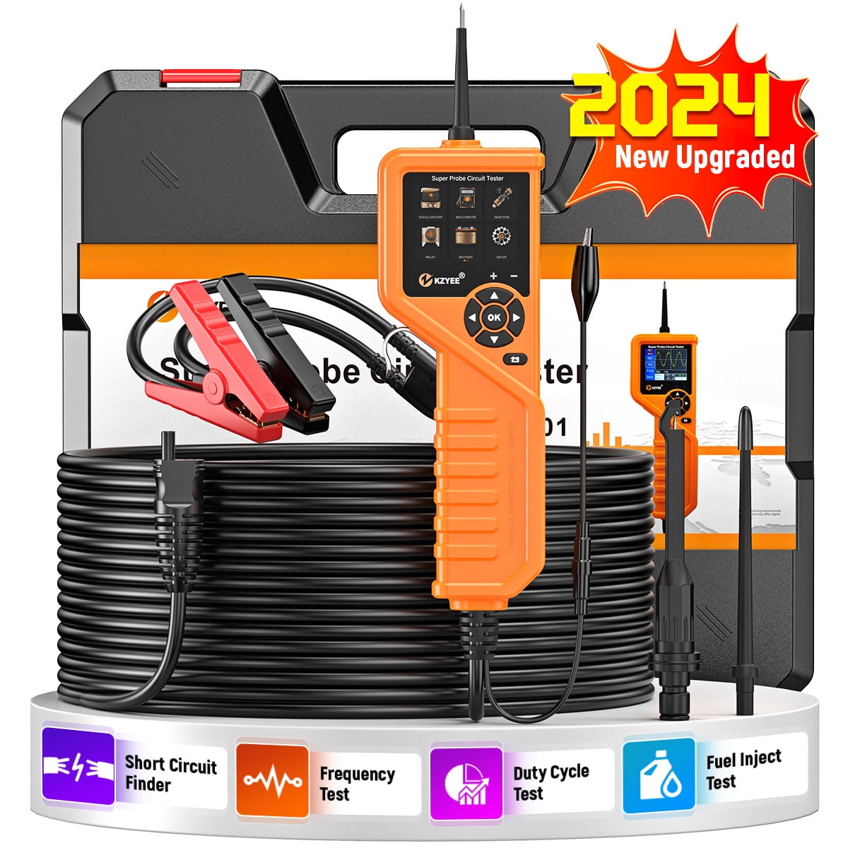 KZYEE KM601 Super Probe Circuit Tester, 12V 24V Automotive Power