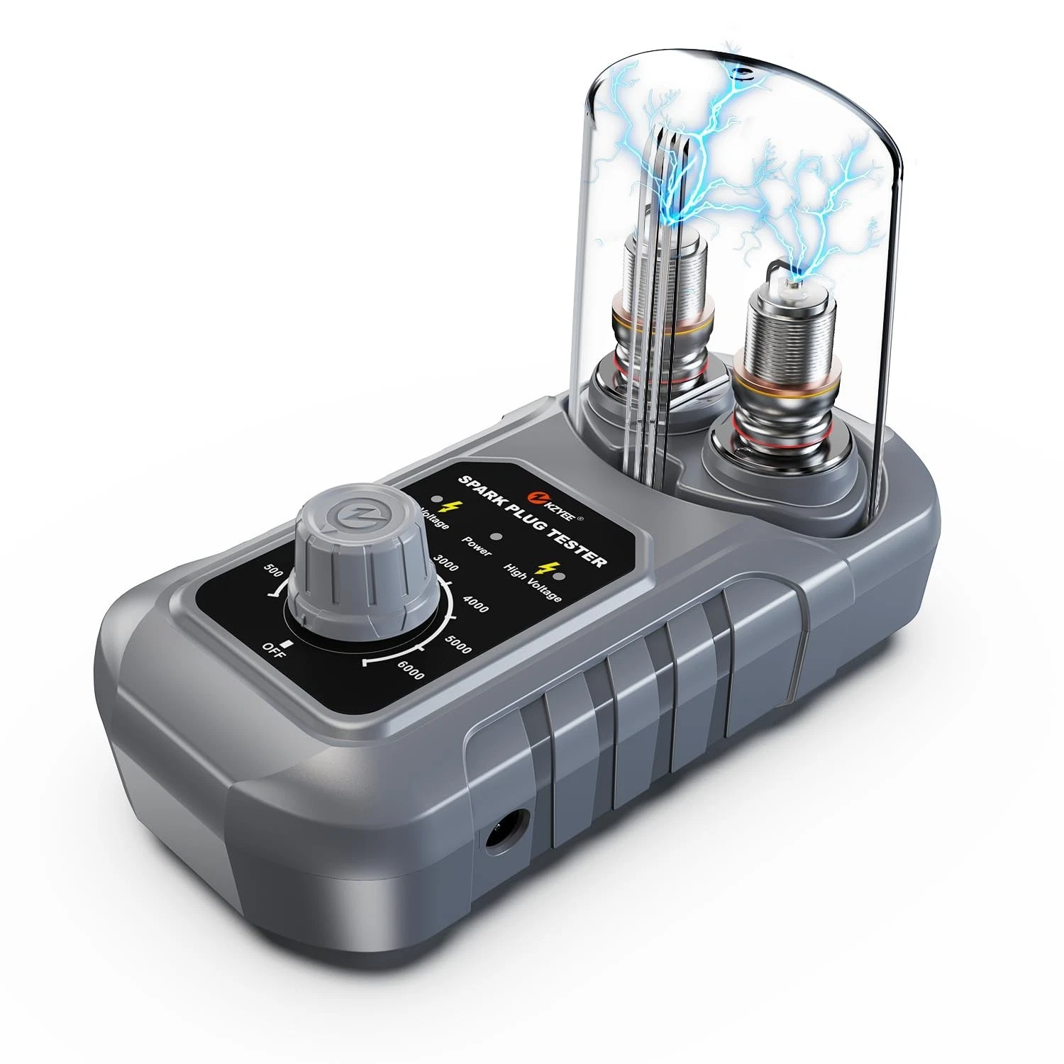 KZYEE Spark Plug Tester, Double Hole Testing Spark Plug Detector, 0 to ...