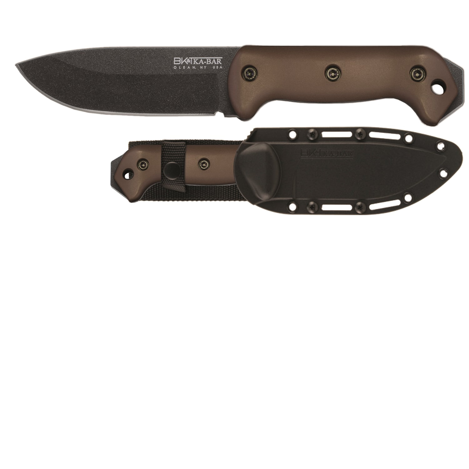 Ka-Bar BK2 Becker Campanion FDE Handle Hard Black Sheath - Walmart.com