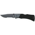 KaBar Mule Folder Knife with Serrated Edge Blade Black, Small