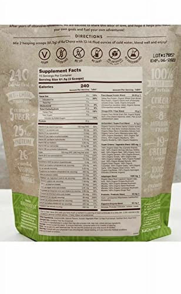 Ka'Chava Meal Replacement Shake A Blend of Organic Superfoods and