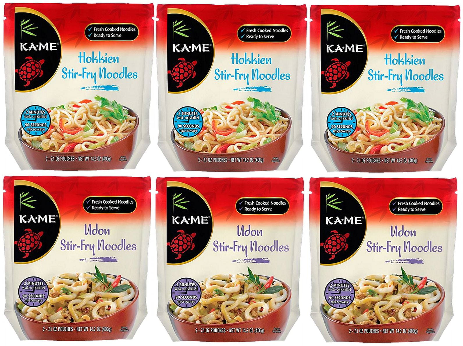 Ka'me Original Stir Fry Hokkien Noodles - 14.2 Oz. Pack of 6