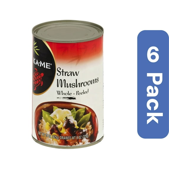 Ka-Me Mushroom Straws 15 oz (Pack Of 6)