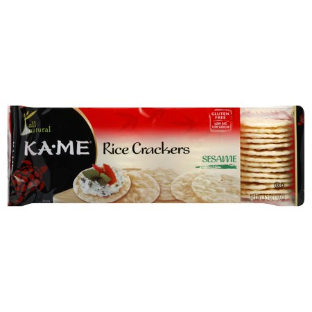 Ka-Me Rice Crackers Sesame 3.5 oz (Pack of 12)