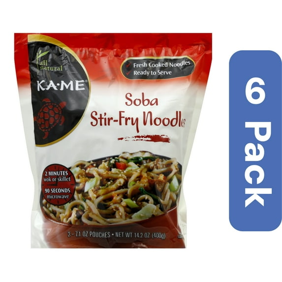 Ka-Me Stir-Fry Soba Noodles 14.2 oz (Pack Of 6)