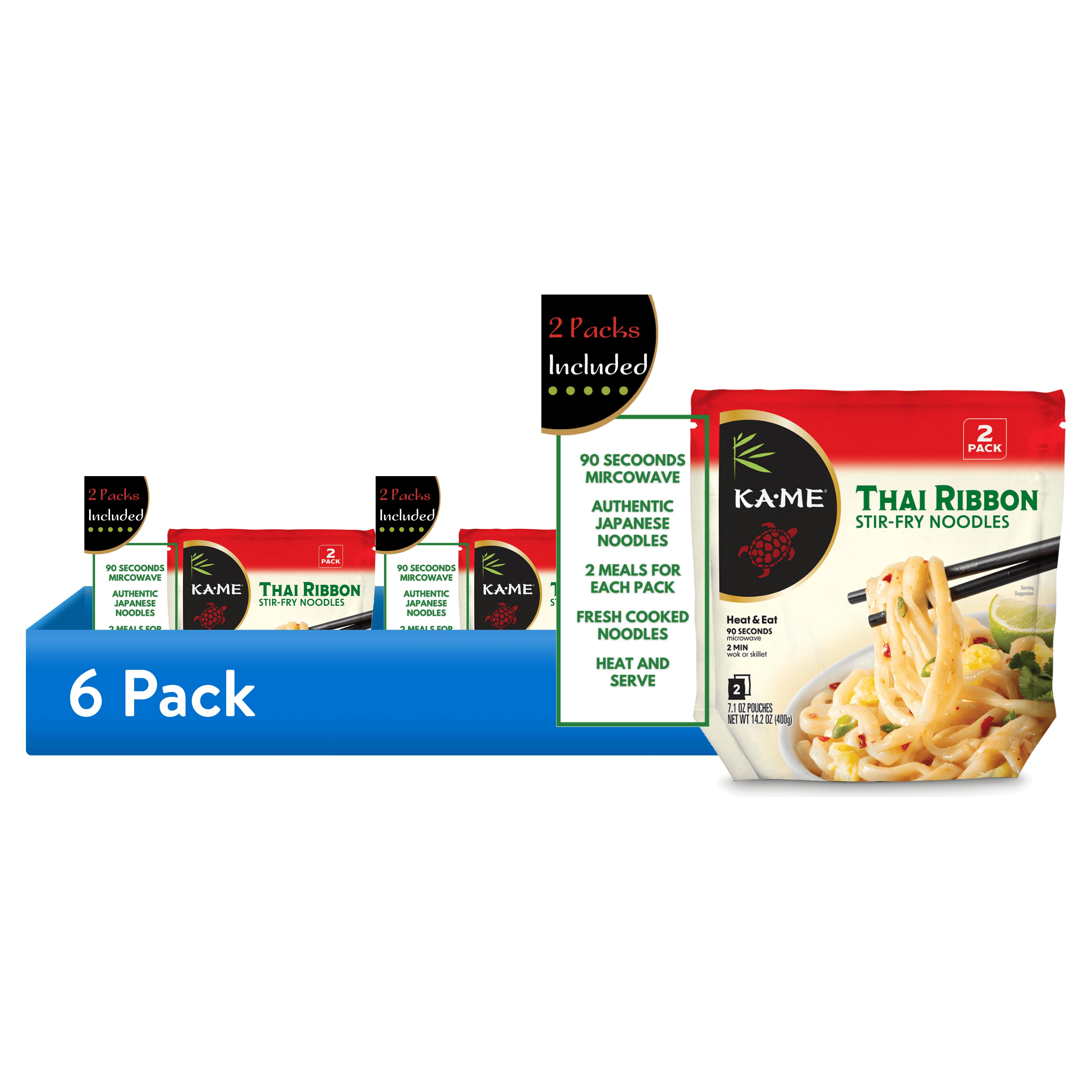 (6 pack) KA-ME STIR-FRY - THAI RIBBON NOODLES, 14.2oz