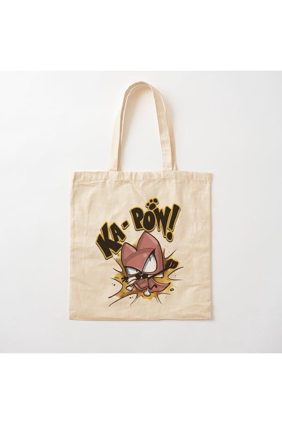 Ka Pow Canvas Tote Bags, Reusable Shopping Bag