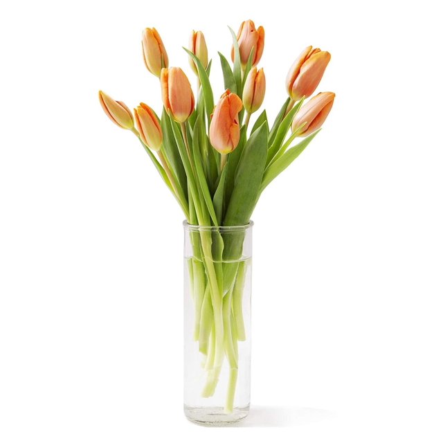 KaBloom Fall CollectionBouquet of 10 Orange Tulips in vase,NextDay