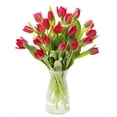 thumbnail image 1 of KaBloom: Fall Collection- Bouquet of 20 Red Tulips with Vase,Next-Day Delivery, Gift of Fresh Flowers for Every Occasion., 1 of 4