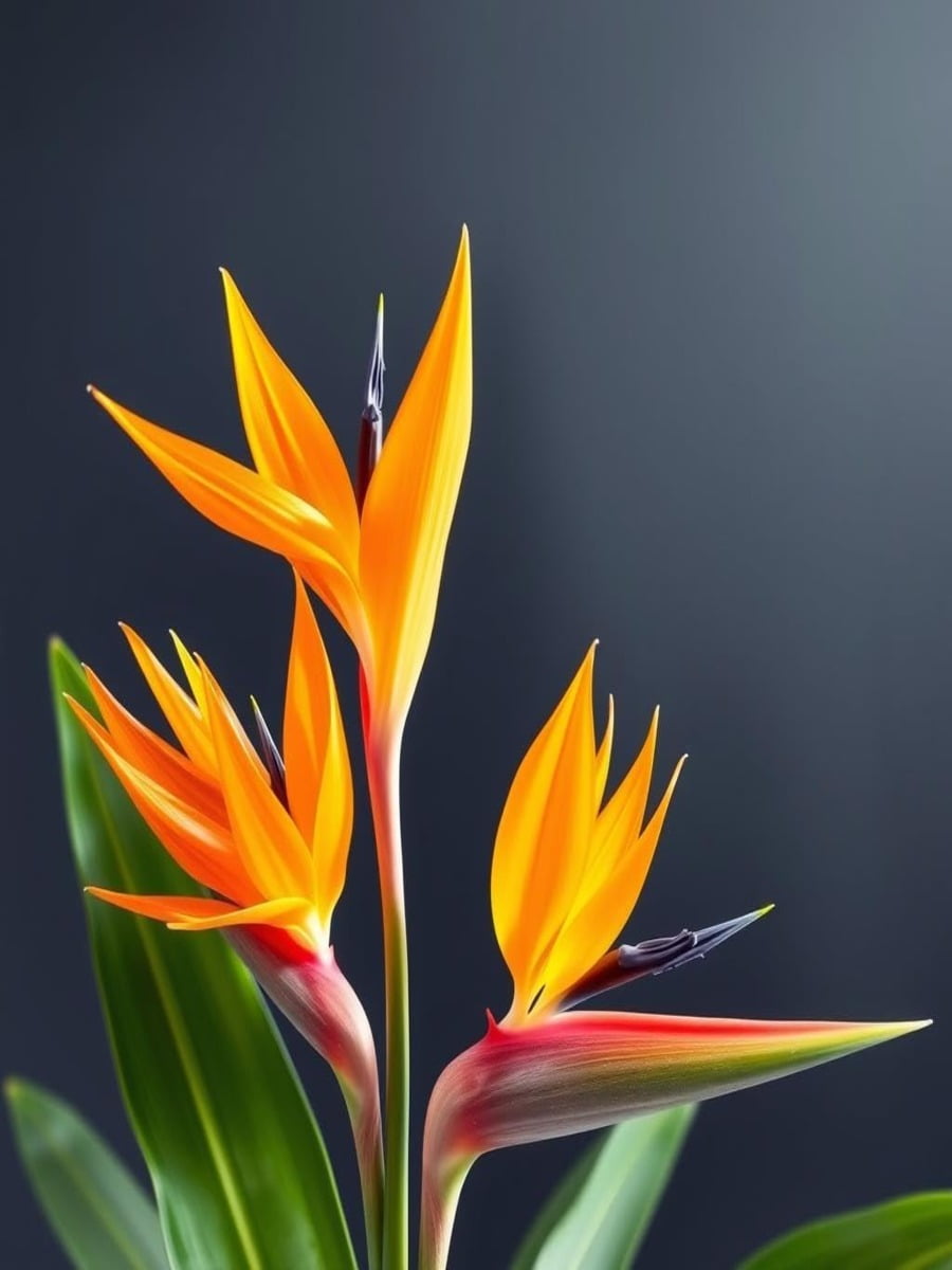 KaBloom: Fall Collection- Bouquet of 5 Birds of Paradise,Next-Day Delivery, Gift of Fresh Flowers for Every Occasion.