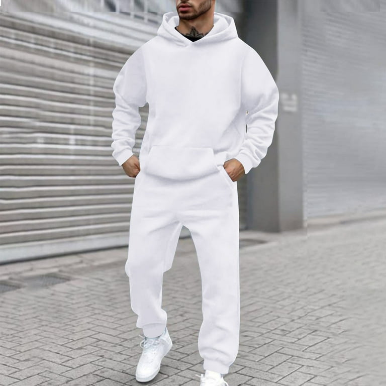 KaLI_Store Men's Tracksuit Piece Set Hoodie Sweatsuits Athletic