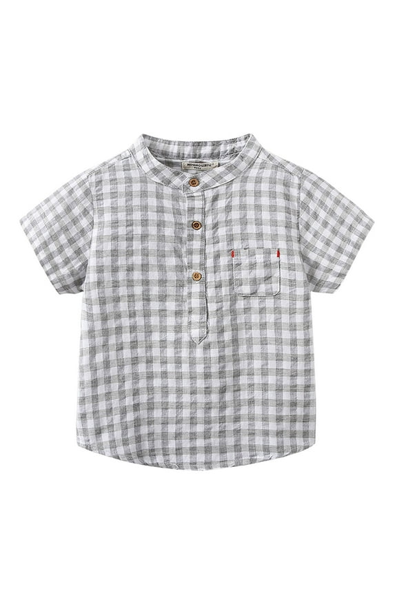 Baby Boy Clothes Kids T-Shirt ComfortSoft Short Sleeve Classic Fit Crew Neck Tees for Boys Grey,2-3 Years