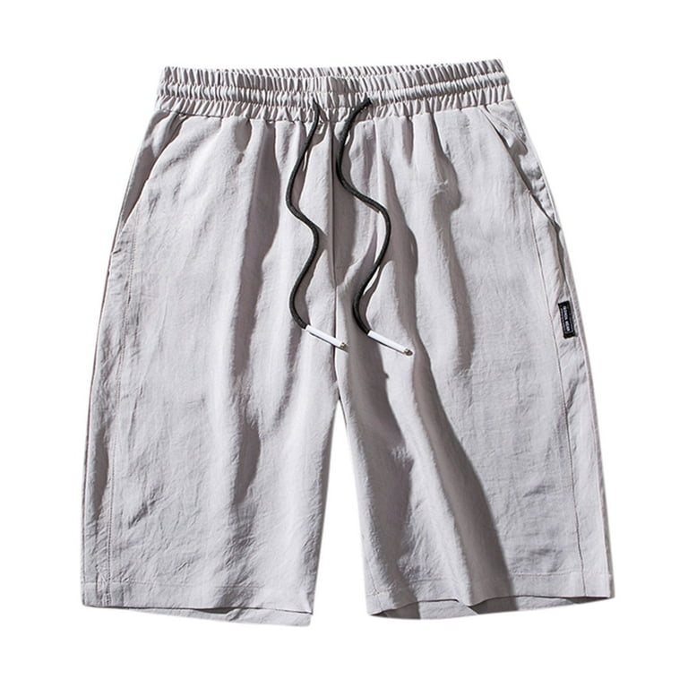 KaLI store Basketball Shorts Men s Shorts with Deep Pockets Loose fit Shorts for Running Workout Training Basketball Grey XXL