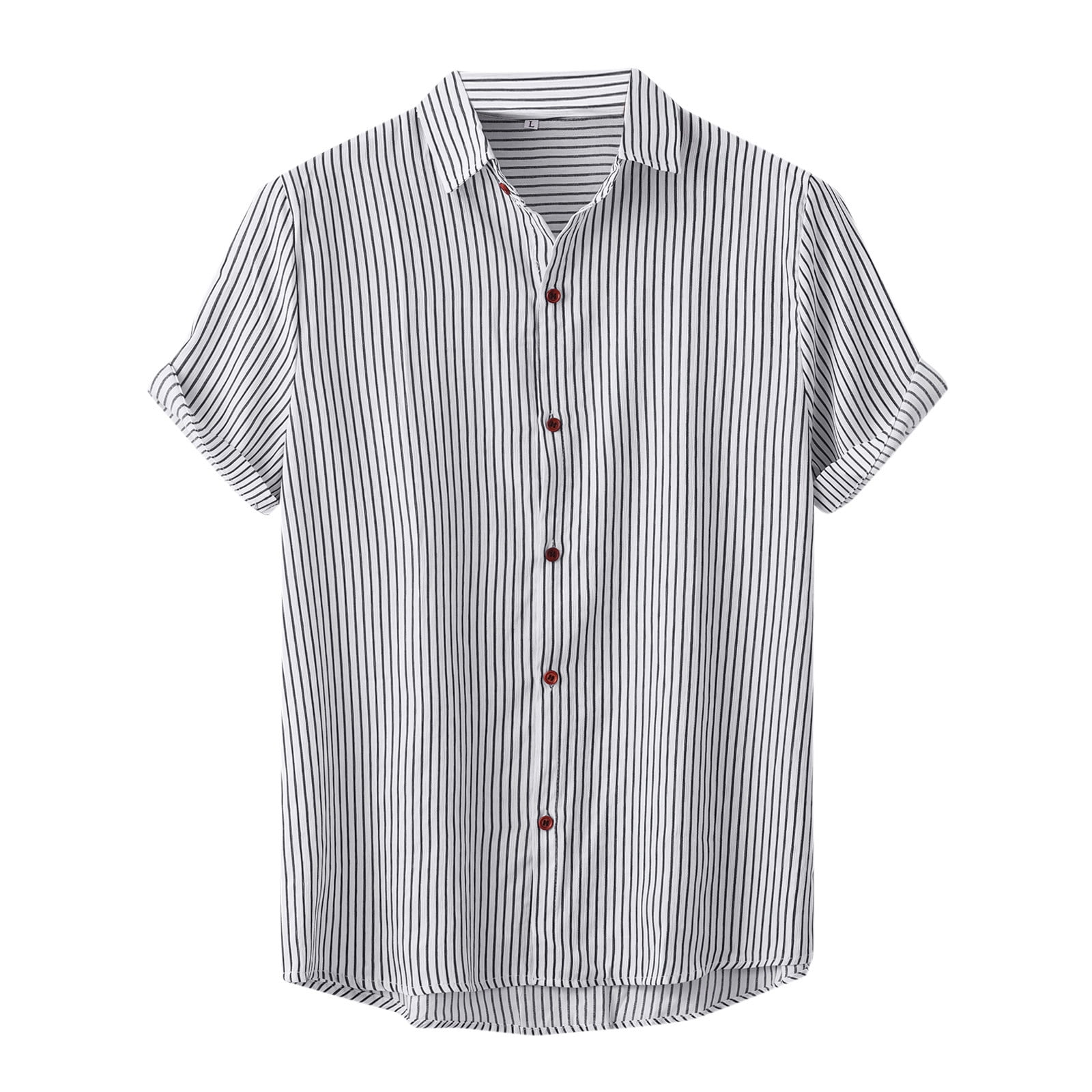 トップス STRIPE REGULAR COLLAR SHORT SLEEVE SHIRT Amazon.com: Men's Regular-Fit Top Striped Short Sleeve Polo