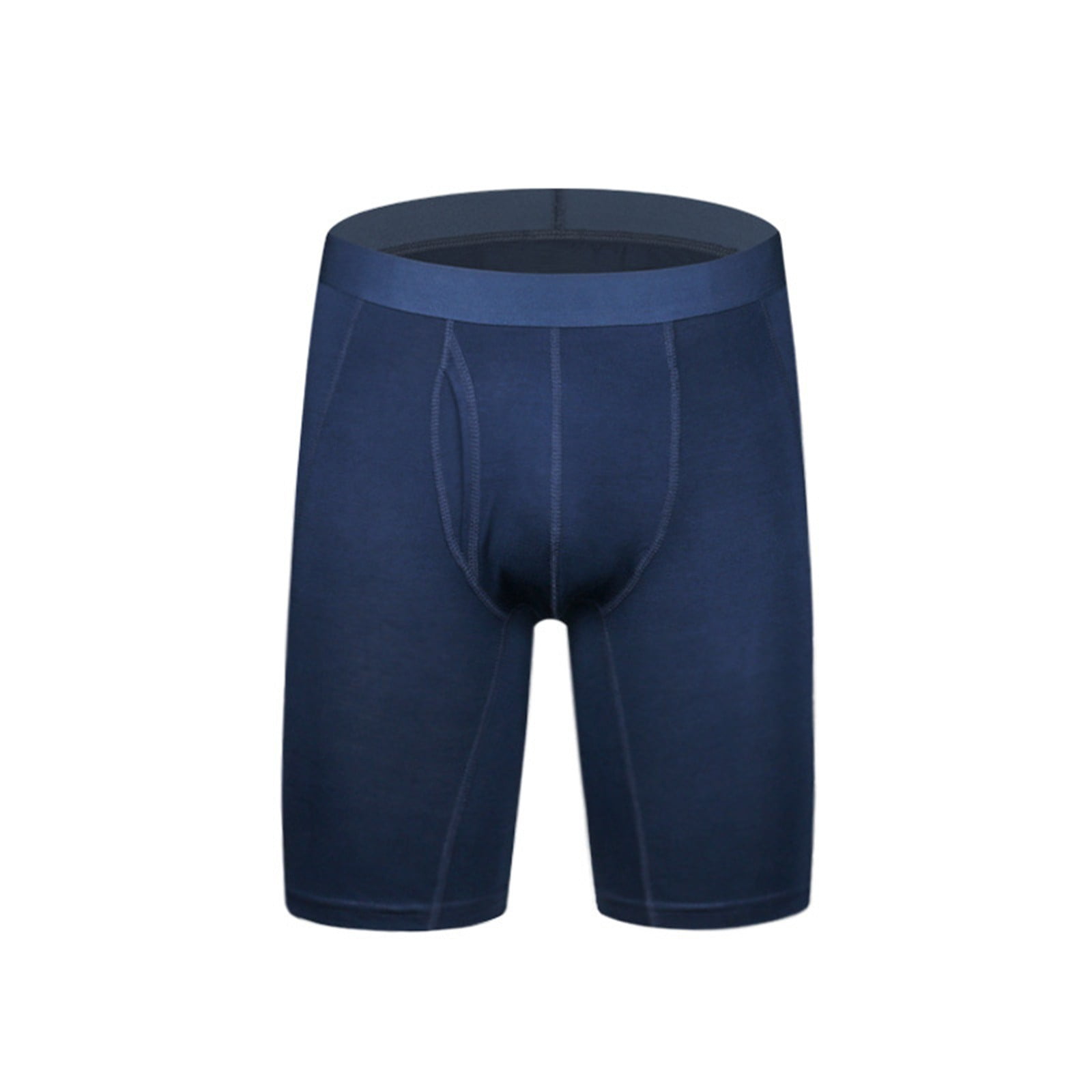 KaLI_store Boxer Briefs for Men Pack Men's Polyester Blend Total Support  Pouch Boxer Brief Blue,3XL 