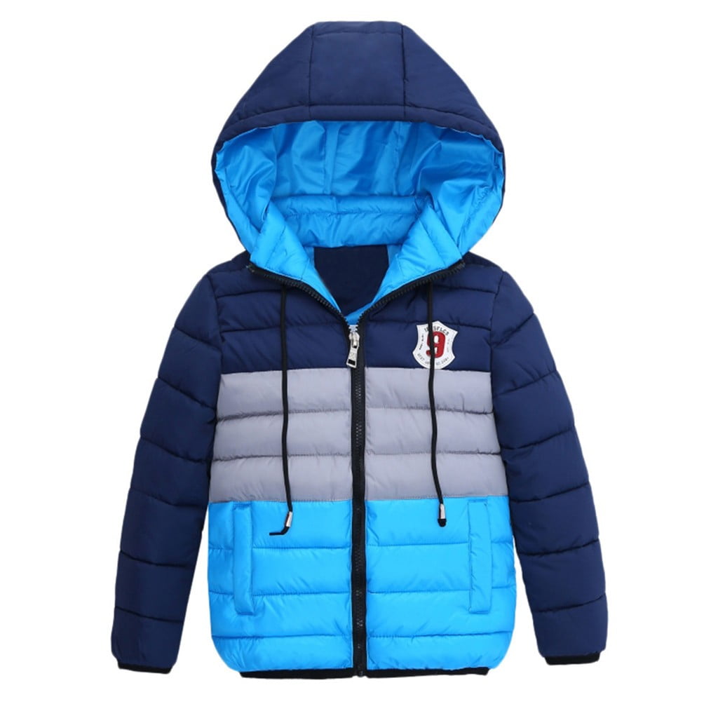 Blue hot sale jacket winter