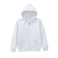 thumbnail image 1 of KaLI_store Boys Girls Hoodies Teen Pullover Hooded Clothes With Pocket Sweatshirt White,18-24 Months, 1 of 5