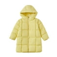 thumbnail image 1 of KaLI_store Boys' Outerwear Jackets & Coats Hooded Puffer Jackets for Boys Lightweight Autumn and Winter Coat, Warm and Comfy Yellow,110, 1 of 2