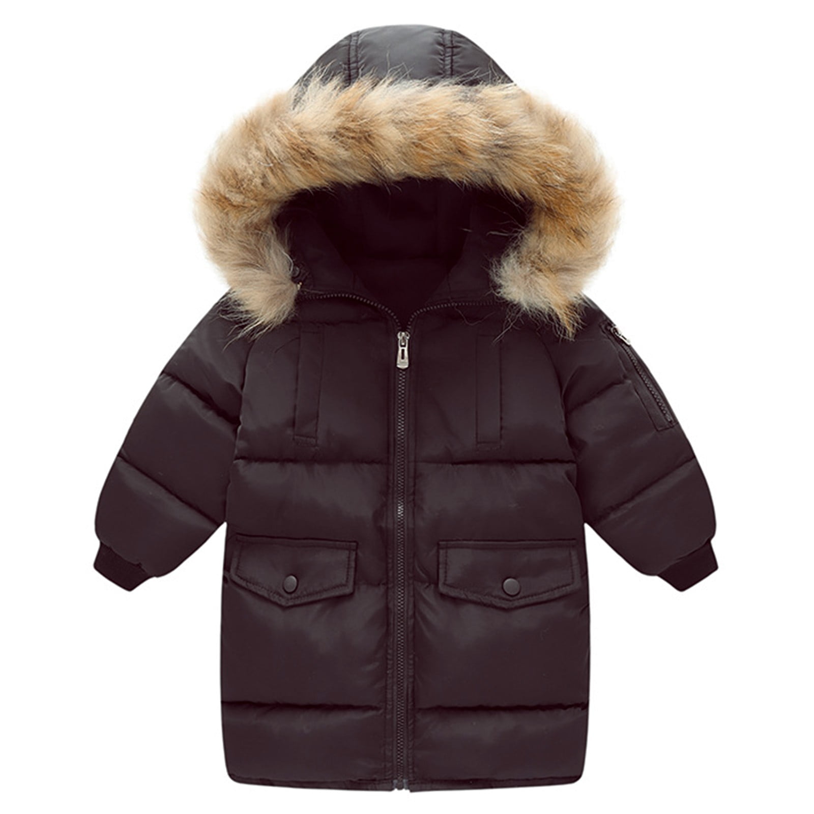 KaLI_store Boys Winter Coat Boy Winter Coat Warm Puffer Water Resistant