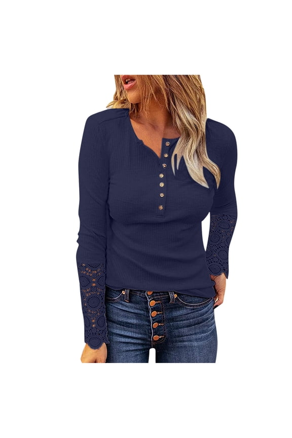 Button Down Shirts for Women Womens Flannel Plaid Shirts Oversized Long Sleeve Button Down Shacket Blouse Tops Navy,M