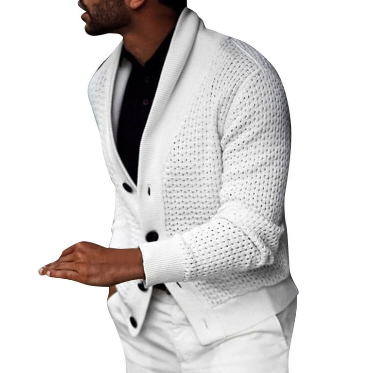 White shop cardigan male