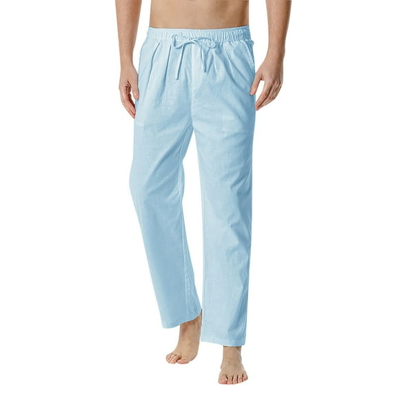 KaLI_store Cargo Pants Men Men's Lightweight Jogger Pants Workout Gym Running Pants with Pockets Blue,XXL