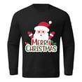 thumbnail image 1 of KaLI_store Crew Neck Sweatshirt for Mens Menâs Christmas Sweater Novelty 3D Graphic Sweatshirts Hoodie Drawstring Pullover Hoodie Black,3XL, 1 of 3