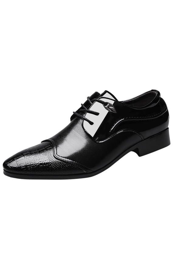 Dress Shoes for Men Men Dress Shoe King Classic Oxford with Leather Lining - Wide Width Available,Black