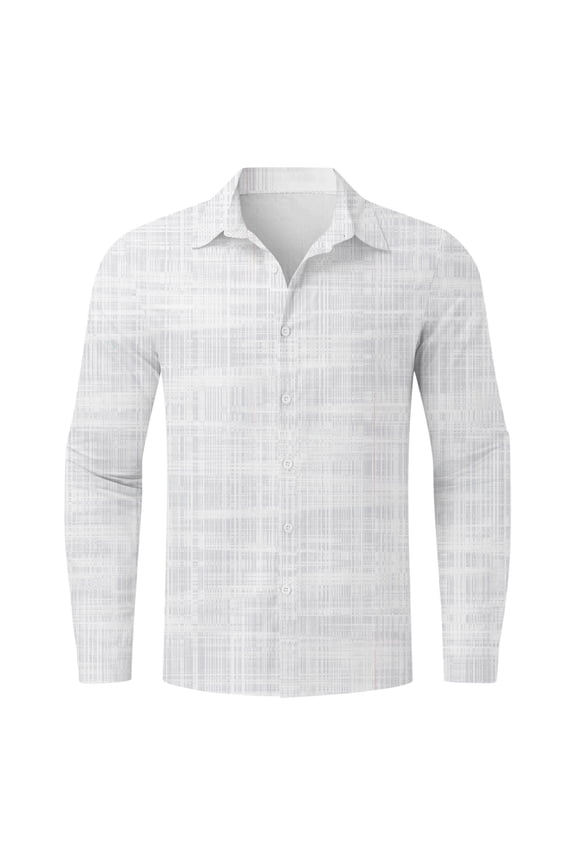 Flannel Shirt For Men,Men's Button Down Long Sleeve Stretch Performance Solid Shirt