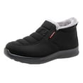 thumbnail image 1 of KaLI_store Hiking Boots for Women Women's Winter Boots Waterproof Snow Boots Insulated Walking Boots Black,7, 1 of 5