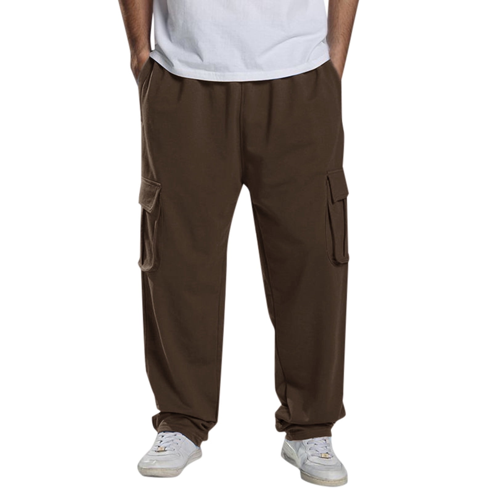 KaLI_store Hiking Pants for Men Mens ClassicFit Cargo Pants Casual
