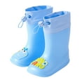 thumbnail image 1 of KaLI_store Kids Rain Boots Waterproof Toddler Rain Boot for Boys&Girls Soft and Light Rain Boot Blue,7, 1 of 4
