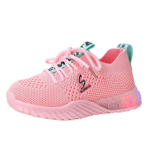 KaLI_store Kids Sneakers Kids Toddler Shoes Girls Running Shoes Air Cushion Sneakers for Toddler/Little Kid/Big Kid,Pink