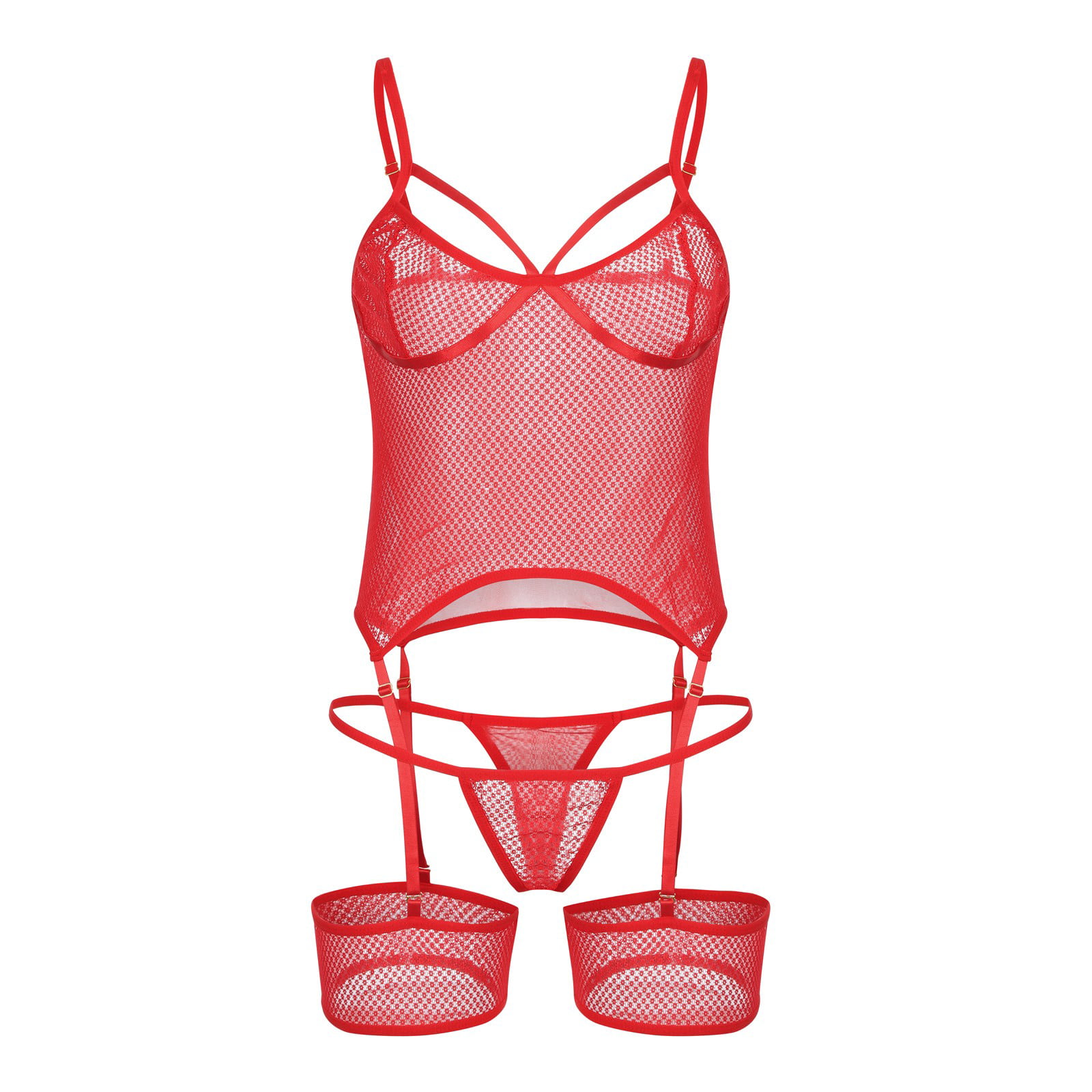 KaLI_store Lingerie Bodysuit Lingerie for Women Garter Lingerie Set ...
