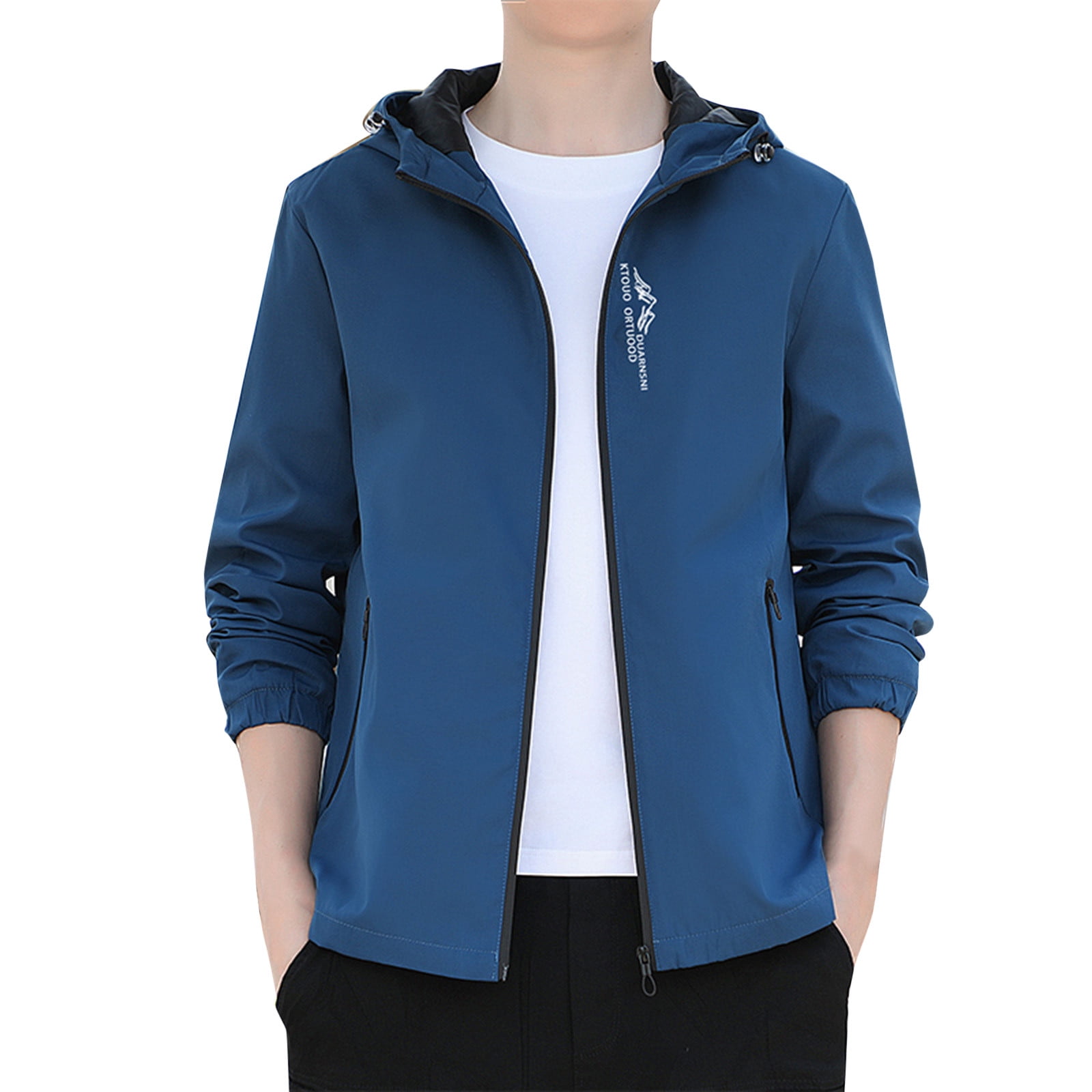HOODED BOMBER TRACK JACKET BLACK SIZE 1 YSERB Track Jacket for Men 