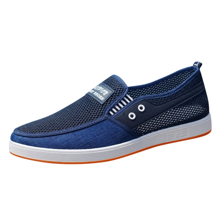 Men\'s Dark Blue Loafers Shoes Casual Mesh Walking Boat Shoes Dress Sneakers Men main image 4