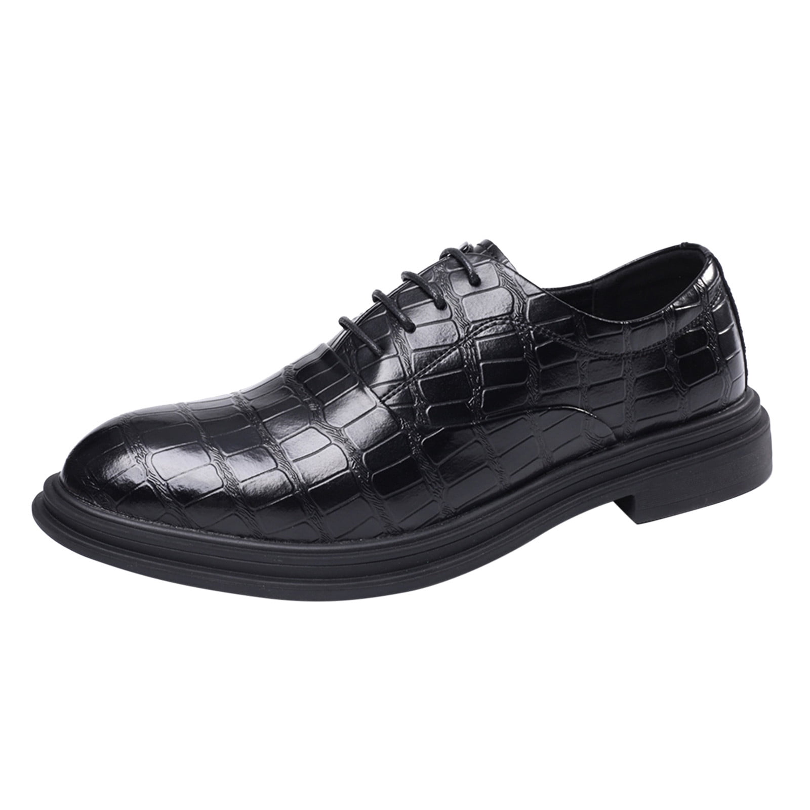 Mens black dress shoes wide deals width