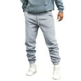 thumbnail image 1 of KaLI_store Men's Pants Mens Casual Joggers Pants Cotton Drawstring Chino Cargo Pants for Men Workout Sweatpants Casual Long Trousers Grey,XXL, 1 of 5