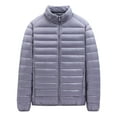 thumbnail image 1 of KaLI_store Men's Parka Coat Men's Long Winter Parka Coats Warm Hooded Windbreaker Thicken Jackets Zipper Outwear Grey,3XL, 1 of 3